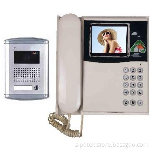 3.5 and 4-inch Color TFT LCD Indoor Monitor with Plastic Case